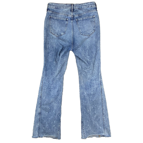 Old Navy Extra HighRise Flare Bell Bottom Jeans Sz 8 Acid Wash Boho Western Y2K - Picture 4 of 8